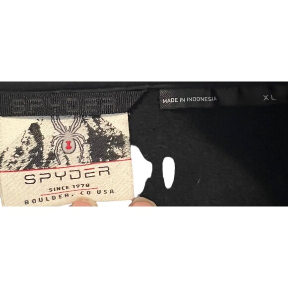 Spyder Womens XL Full-Zip Black Textured Jacket - Picture 4 of 5